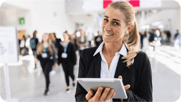 Auswertung der Aktion auf dem Tablet
